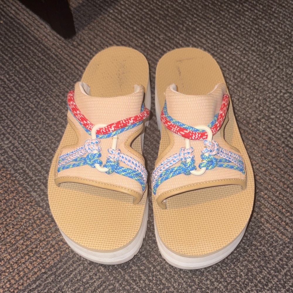 Teva Indio Carabiner Slide Rope Platform Sandals -Collaboration with Free People